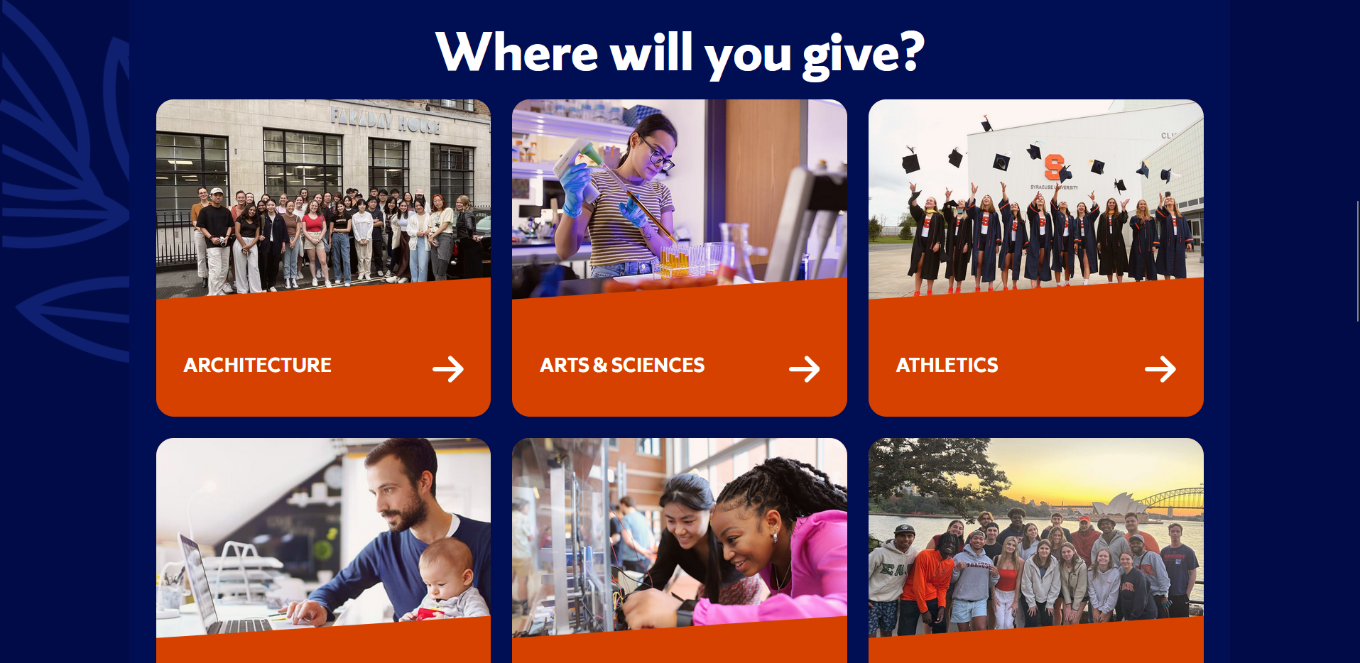 Screenshot of the Class of 2025 Giving Campaign page